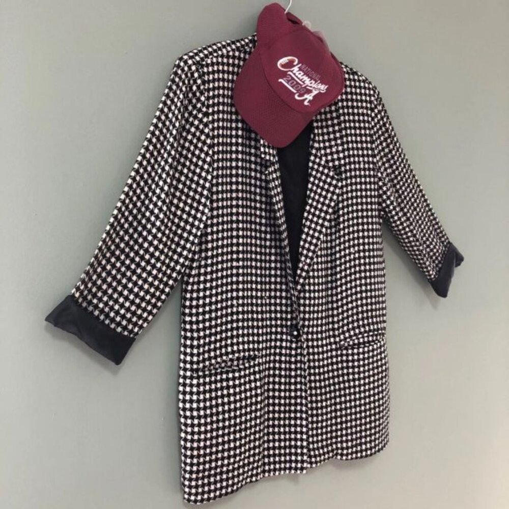 Alabama Houndstooth Jacket and Hat 2009 Champion Hat NEW